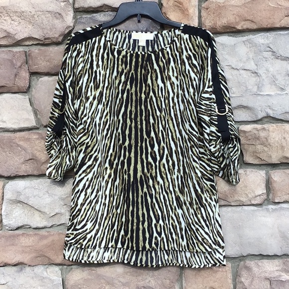 Michael Kors Animal Print Blouse - Picture 5 of 5